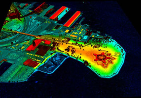 Graphic of a Lidar image